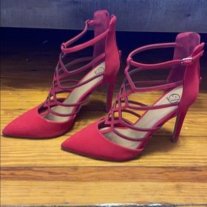 Red Memphis heels